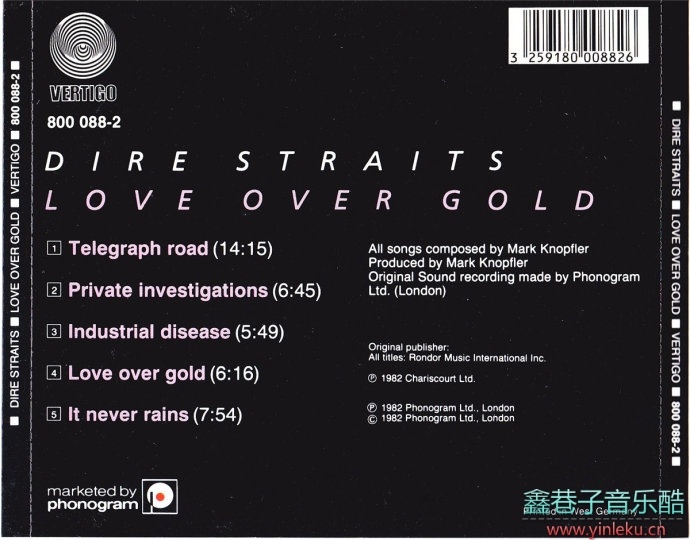 Dire Straits-Love Over Gold[西德蓝螺旋银圈首版][WAV+CUE]