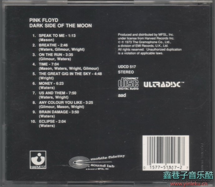 Pink Floyd - Dark Side Of The Moon[1988 MFSL 24K GOLD DISC][WAV+CUE]