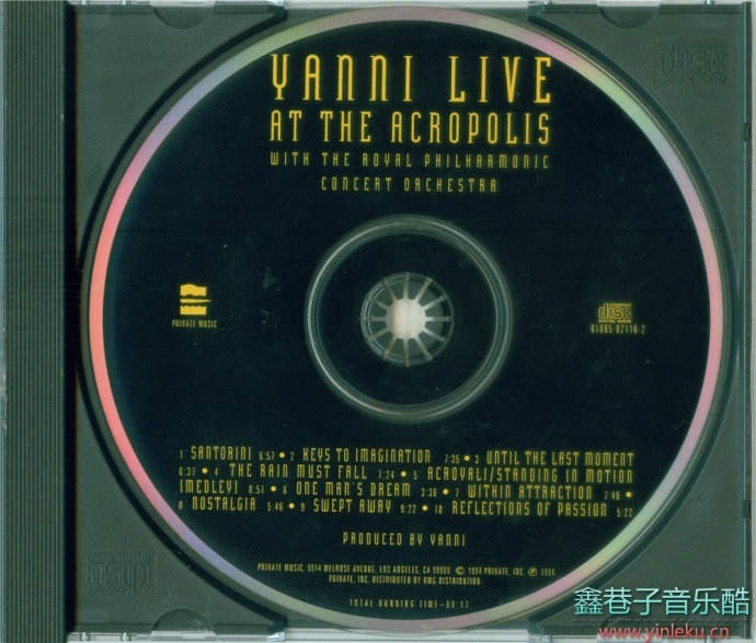 Yanni-Live At The Acropolis(94年雅典卫城音乐会美版)[WAV+CUE]