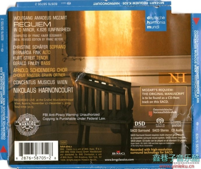 NikolausHarnoncourt-Mozart:Requiem[莫扎特：安魂曲][DSD64/SACD/DSF]