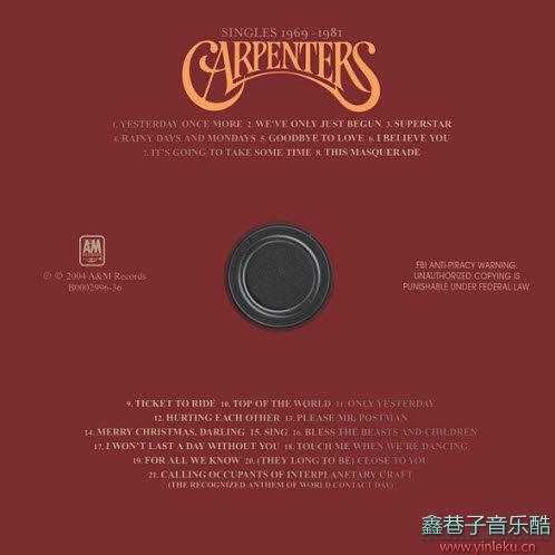 Carpenters-《Singles1969-1981》[SACD/DSF]