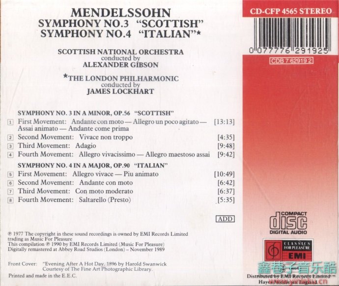 Mendelssohn-Symphonies.No.3..4[FLAC+CUE]