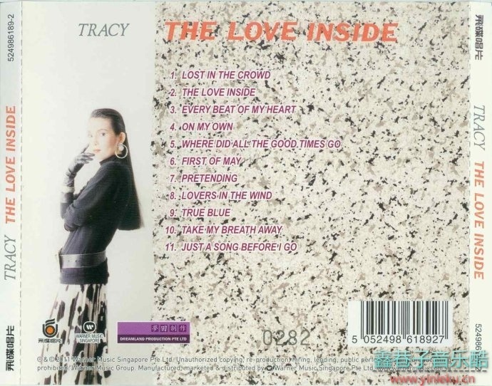 TRACY唱片《THE LOVE INSIDE》(新加坡限量复刻版)[WAV+CUE]