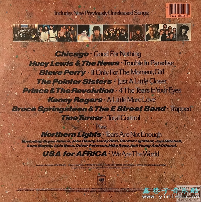 群星 - 《USA For Africa - We Are The World 四海一家》1985 美版LP[24Bit 96KHz WAV 高解析]