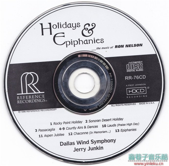 JerryJunkin-DallasWindSymphony-HolidaysandEpiphanies...themusicofRonNelson[WAV+CU