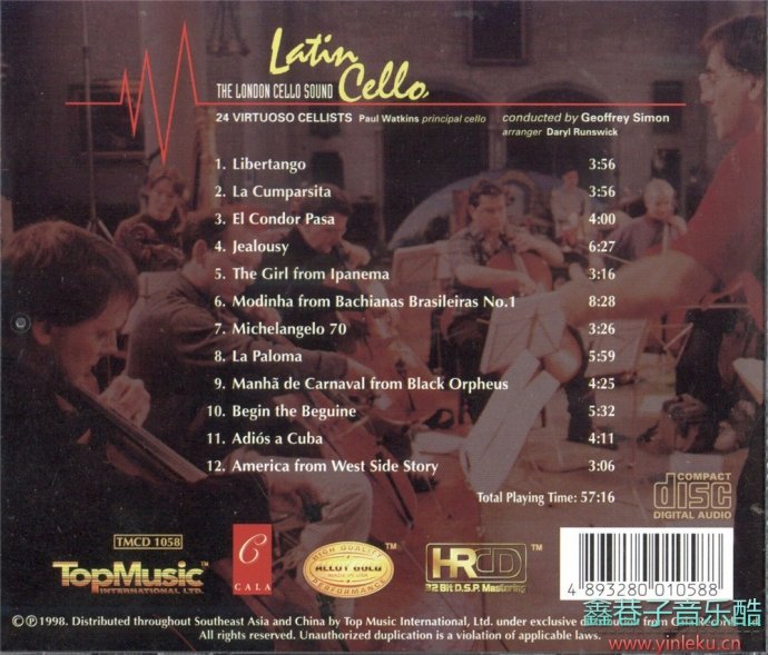 《拉丁大提琴》1998[WAV整轨]