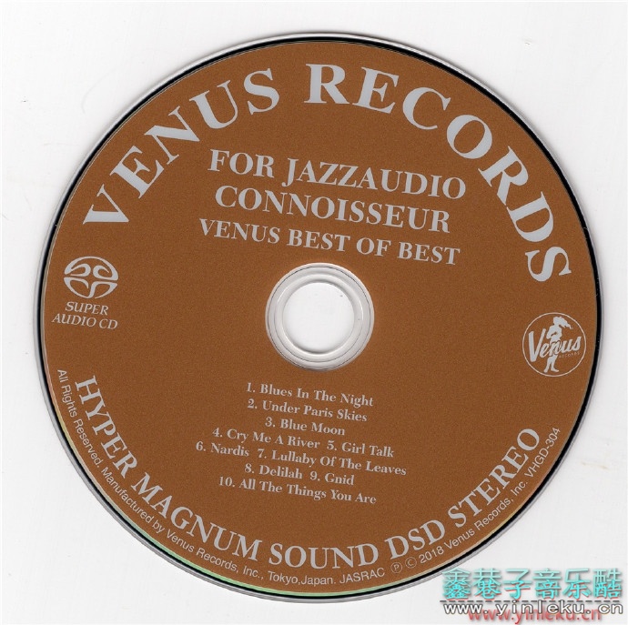 维纳斯25周年精选VA-VenusBestofBest-ForJazzaudioConnoisseur2018SACD