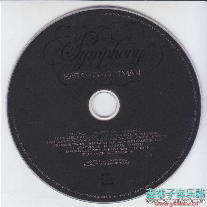 莎拉·布莱曼《Symphony真爱传奇：交响(Limited)(2007)》[WAV+CUE]