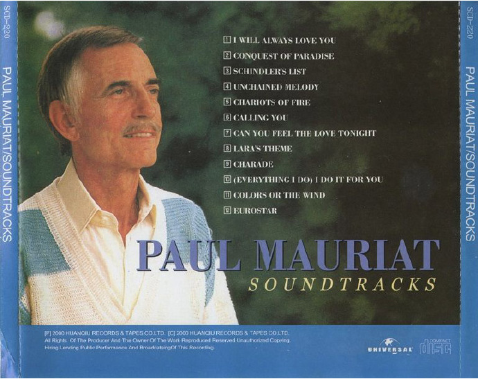 保罗·莫里哀《电影音乐集Soundtracks-PaulMauriat》[WAV+CUE]