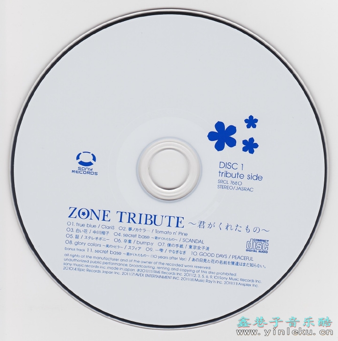 ZONETRIBUTE~君がくれたもの~[期間生産限定盤]2CD[WAV+CUE]